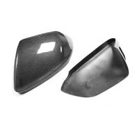 Rearview Side Mirror Covers Cap For Audi 18-22 Q8 RSQ8 Lamborghini URUS Dry Carbon Fiber Sticker Shell With Blind Spot Assist