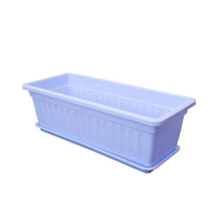 加厚長方形膠花盆(藍色 含托盤-大號50x20x14cm)#DADADI#Y22-02177 