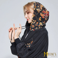 【MON’S】歐洲花園刺繡蠶絲印花外套