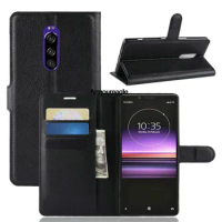 guard protector on for sony xperia 1 j8110 j8170 j9110 wallet phone case for sony xperia 1 flip leather cover case etui fundas