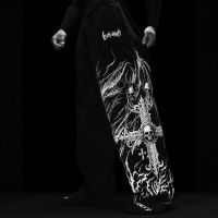 [COD]American Style Trendy Brand Breathedivinity Men's Sweatpants Jogging Sports Fitness Printed Swe