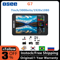 OSEE G7 7inch 3000nits Ultra-Bright 1200:1 HDR 4K On-camera Monitor 1920X1080 Fan speed adjustable