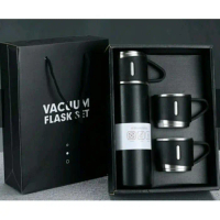 Termos Sultan Vacuum Flask Set Tumbler Sultan Gift Premium 500 ML - Merah Muda