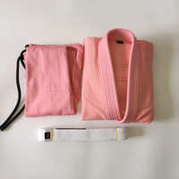 Pink Jiu Jitsu/BJJ Gi Uniform for Kids MMA Grappling Kimono Martial Arts Clothing Jiu Jitsu Gi