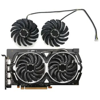 2 fans brand new for MSI Radeon RX6600 8GB ARMOR V1 graphics card replacement fan PLD09210B12HH