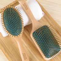 High Quality Wood Comb Professional Healthy Paddle Cushion Hair Loss Massage Brush Hairbrush Comb Scalp Hair Care Healthy Comb