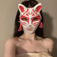 Topeng Kitsune Fox Jepang Bunkasai Rubah Fox Kostum Halloween Cosplay Mask Costume Unik Termurah Baj