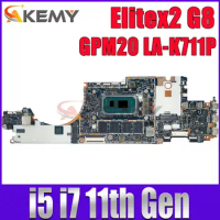 GPM20 LA-K711P For HP Elitex2 G8 Laptop Motherboard M51656-601 M51656-001 With i5 i7 11th Gen CPU 16GB/32GB RAM 100% Working