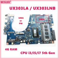 UX303LNB with i3 / i5 / i7 CPU 4GB-RAM Mainboard For ASUS UX303L UX303LA UX303LAB UX303LN UX303LB UX303LNB Laptop Motherboard