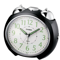 CASIO 流線型指針桌上型鬧鐘(黑/ 白)