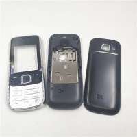 Đầy đủ nhà ở cho nokia 2730c 2730 phía trước faceplate khung Bìa trường hợp cover quay lại/Pin cửa B