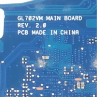 REV:2.0 For ASUS GL702VM 60NB0DQ0 SR2FQ i7-6700HQ N17E-G1-A1 Mainboard Laptop motherboard DDR4 tested OK
