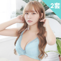 【魔莉莎】2套組 台灣製花藏夢露C-G大罩杯機能內衣(B886)
