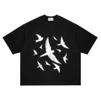 Lessegos Boxy Tshirt Fokker Heavy Weight 16s Hitam