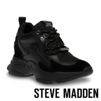 STEVE MADDEN MASS TRANSIT 內增高綁帶休閒鞋(黑色)