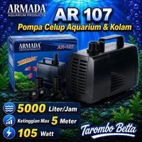ARMADA AR 107 Mesin Pompa Celup Kolam Ikan Filter Aquarium Aquascape Air Terjun Hidroponik Gelembung