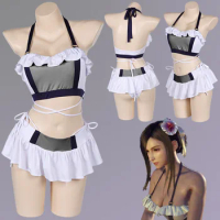 FF7 Rebirth Tifa Cosplay Role Play Beach Wear Anime Game Final Fantasy Costume Women Fancy Dress Up Party Clothes