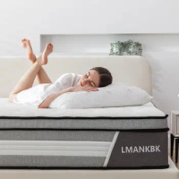 14 Inch Queen Size Mattress in a Box, Memory Foam Innerspring Hybrid Mattress for Pressure Relief, Motion Isolation