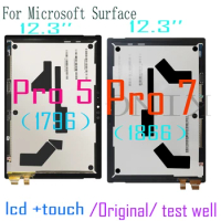 12.3" Original Pro5 LCD For Microsoft Surface Pro 5 1796 LCD Display Touch Screen Digitizer Assembly Surface PRO 7 1866 LCD