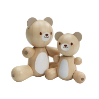 【Plantoys】親子小熊(木質木頭玩具)