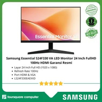 Samsung Essential S24F330 VA LED Monitor 24 Inch FullHD 100Hz HDMI Garansi Resmi