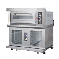SEC-1Y-P Zhuhai Single-Layer Two-Plate Electric Oven with Twelve-Plate Fermenting Box Commercial Deluxe Combination Furnace