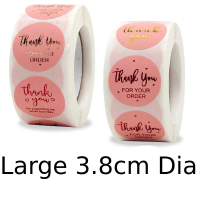 500pcs/roll Thank You For Your Order Sticker Scrapbook Stiker Round Circle Stationery Sticker Paper