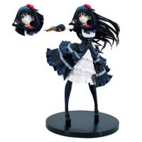 NEW Anime Figure Tokisaki Kurumi Japanese DATE A LIVE Retro Black Dress Stand Model Dolls Toy Gift Collect Boxed Ornaments PVC