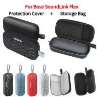 Bluetooth Speaker Protector for Bose SoundLink Flex Wireless Audio Speaker Shockproof Silicone Cover Case With Climbing Buckle