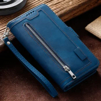 For Sony Xperia 1 5 10 V 2023 Multi 9-Card Zipper Wallet Leather Case for Xperia 1 IV 5 IV 10IV 10 III 10V 5 V 1V 1 II XZ1 Cover
