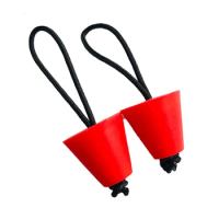 Durable Practical Kayak Water Stoppers Drain Plugs Set Universal With Lanyard Rubber Seal Drain Hole For Canoe Boat