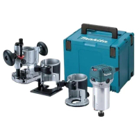 【MAKITA 牧田】木工用雕刻修邊機超值套裝組(RT0700CX5J)