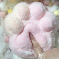 Taba Squishy Silicone Squishy 0.8kg Mushy Super Big Fuzzy Cat Paw Tabby Furry Cat Foot Marshmallow Relax Stress Release Gift