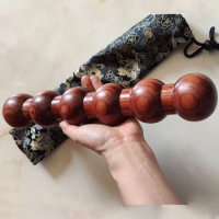 High quality Rosewood Tai Chi Stick Taiji Ruler Wushu Kung Fu Rod Taiji Regimen Sticks massage bar