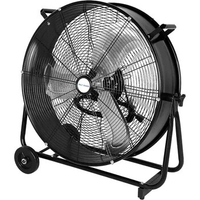 Fans, 24" 8100 CFM High Velocity Drum Fan, 3-Speed Heavy Duty Metal Black Shop Fan for Garage, Factory and Basement, Fans