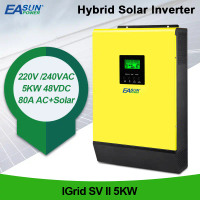 Solar Power Inverter 5000W Hybrid Mppt 48V 230Vac Pure Sine