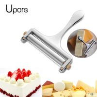 UPORS Cheese Slicer Adjustable Stainless Steel Butter Cutter butter knife Kitchen Cooking Tool Kitchen Accessories