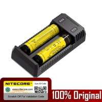 NITECORE UI2 Portable USB Li-ion Battery Charger Compatible with 26650 20700 21700 18650 14500 Battery for LED Flashlight