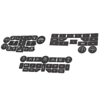 1 Set Car Button Repair Decals Climate Control Radio Stickers For SAAB 3rd Gen 9-5NG 9-4X Interior Accessories