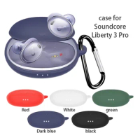 for Anker Soundcore Liberty 3 Pro Case Silicone Wireless Headphone with Hook Liberty3Pro Anti-lost P