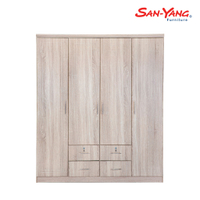 San-Yang Wardrobe Cabinet 108124   Light Walnut