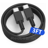 10pcs 1M 2M 6FT Type C Cable Usb c To Usb c Cable 25W Surper Fast Charging For Samsung Note 20 10 S10 S20 S23 S22 Ultra htc LG
