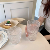 耐高溫玻璃杯家用喝水杯子大容量帶蓋男泡茶杯透明茶杯水杯果汁杯