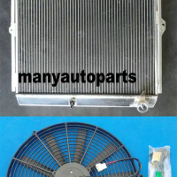 aluminum radiator + fan for Hilux KZN165 LN147 LN167 1KZ-TE 3.0L TD