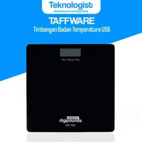 TaffWare Digipounds Timbangan Badan Digital Temperature