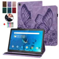Embossed Coque For Samsung Galaxy Tab S6 Lite Case SM-P610 SM-P615 Tablet Funda For Samsung Tab S6 Lite 10.4 inch Cover + Pen