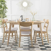 Dining Table Set with 4 Chairs, 5-Pcs Sets, Dining Table Set