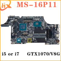 Mainboard For MSI MS-16P11 MS-16P1 GE63 Laptop Motherboard i5 i7 7th Gen GTX1070/V8G