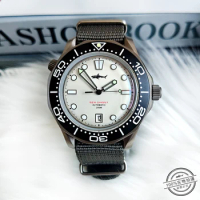 Heimdallr Official Store Diving Watch Titanium Haima 007 Automatic Mechanical Waterproof Watch Ultra Lightweight Business Watch