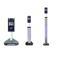 Non Contact Infrared Face Recognition Machine Api Id Digital Signage Body Temperature Camera With Thermometer